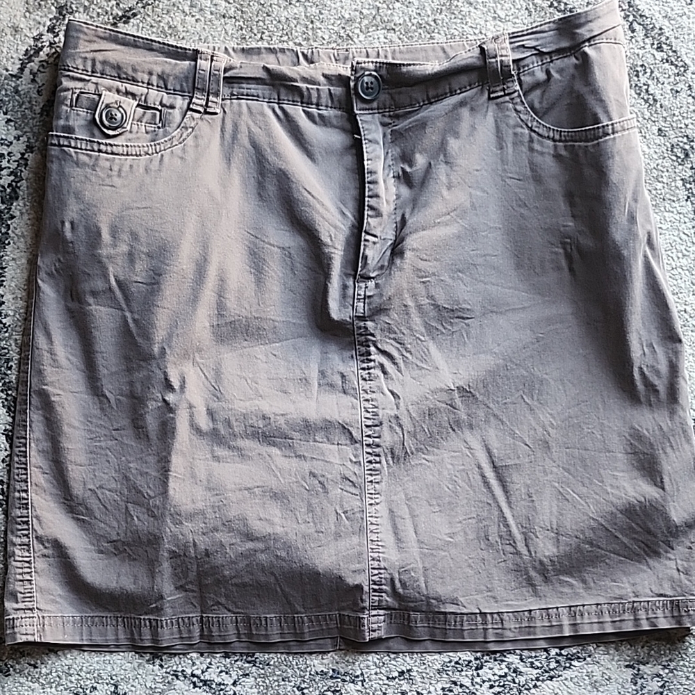 Casual Tan Skort - Picture 1 of 4